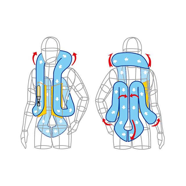 Airbagvest Hit-Air Evolution Large Zwart