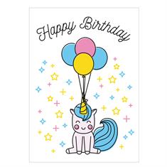 Ansichtkaart Happy Birthday  