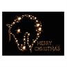 Ansichtkaart Kerst Glitter 