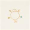 Armband PaardenpraatTV Charms Colour Goud