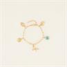 Armband PaardenpraatTV Charms Colour Goud