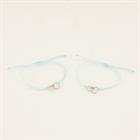 armband PaardenpraatTV Friends Lichtblauw