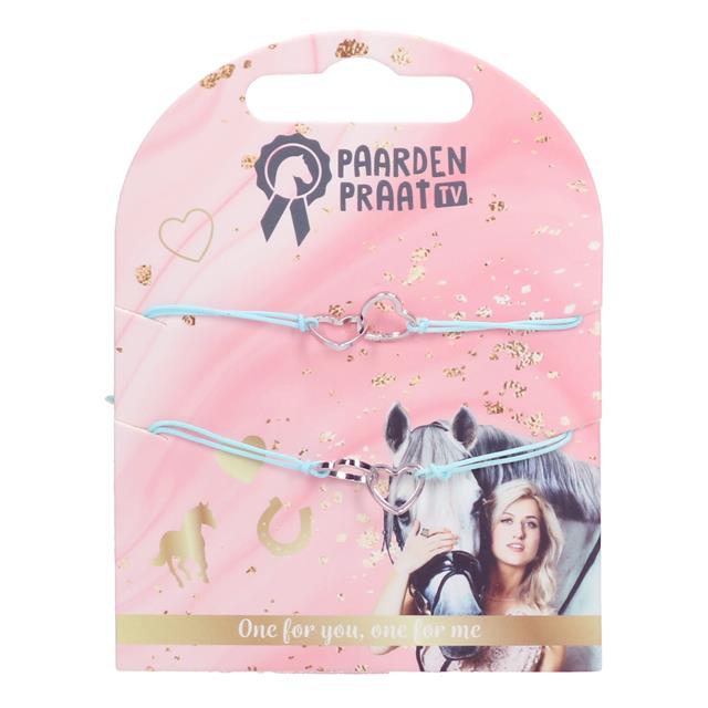 armband PaardenpraatTV Friends Lichtblauw