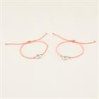armband PaardenpraatTV Friends Lichtroze
