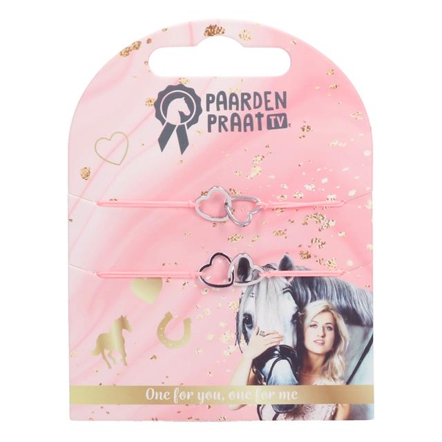 armband PaardenpraatTV Friends Lichtroze