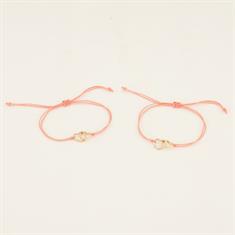 armband PaardenpraatTV Friends Roze