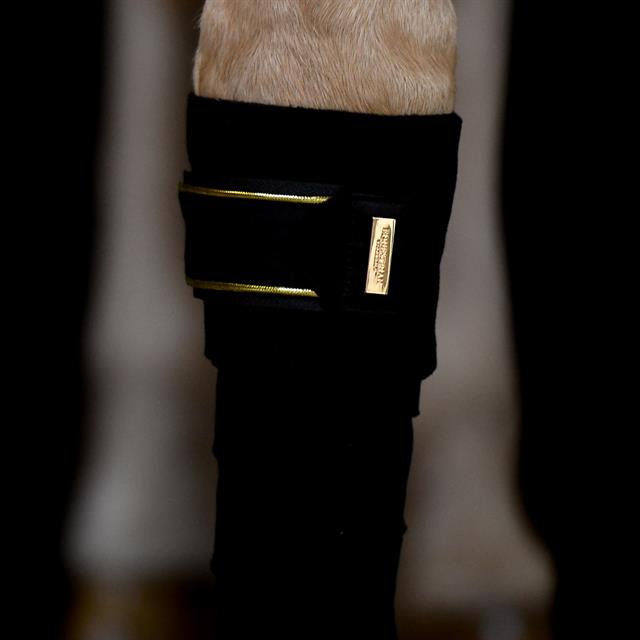 Bandages Equestrian Stockholm Black Gold Zwart-goud