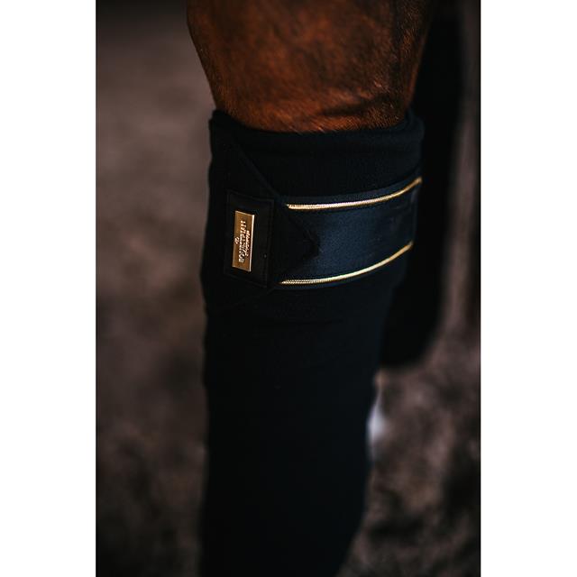 Bandages Equestrian Stockholm Black Gold Zwart-goud