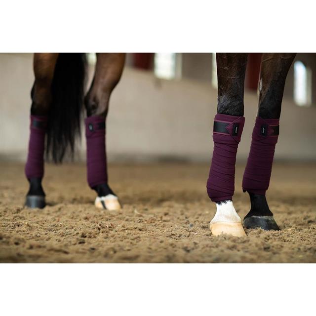 Bandages Equestrian Stockholm Fleece Black Raven Paars
