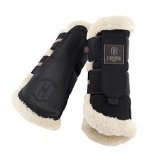 Beenbeschermer Eskadron Heritage Mesh Fauxfur Zwart