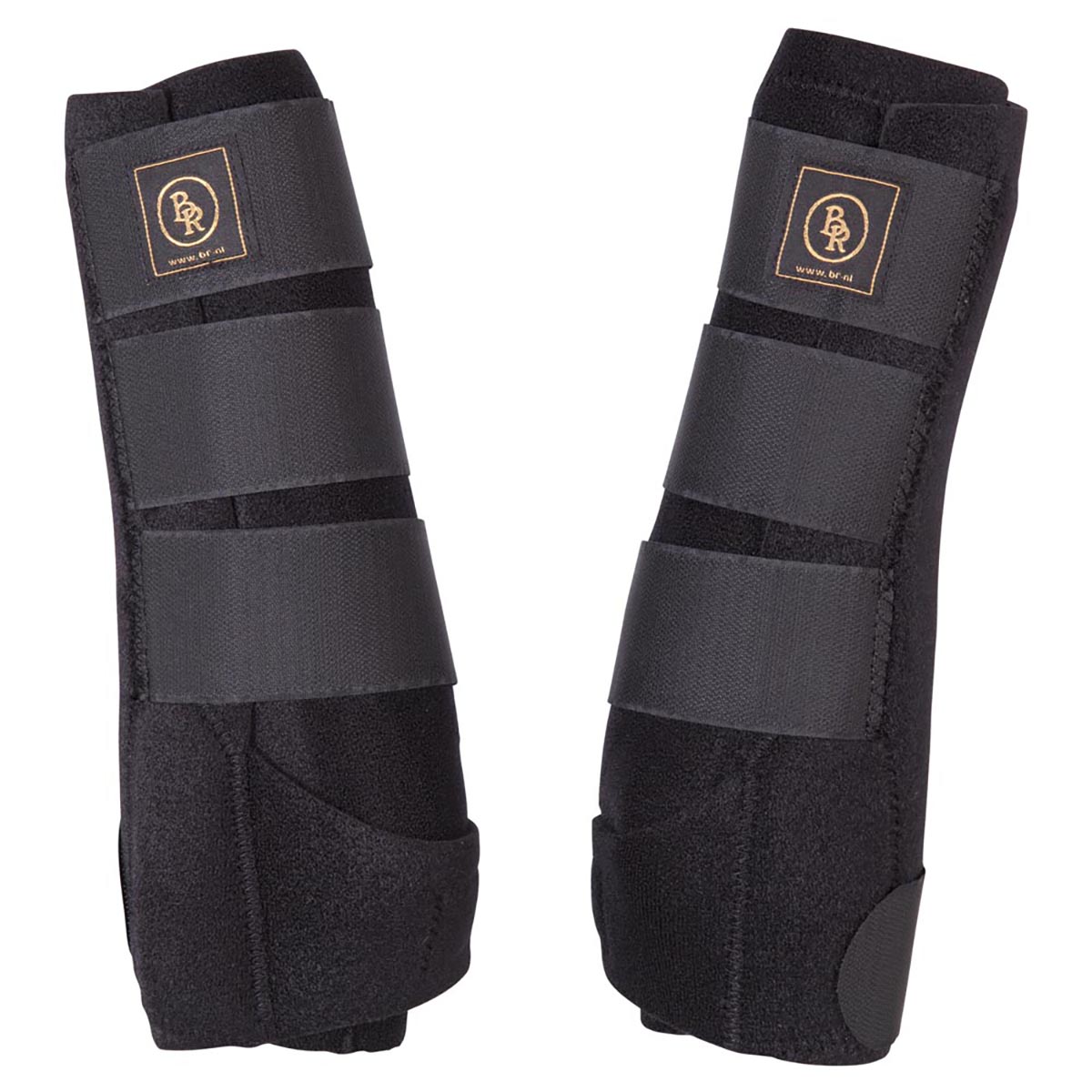 Beenbeschermers 3-in-1 neopreen gevoerd Zwart - L