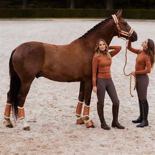 Beenbeschermers Equestrian Stockholm Bronze Gold Bruin-goud