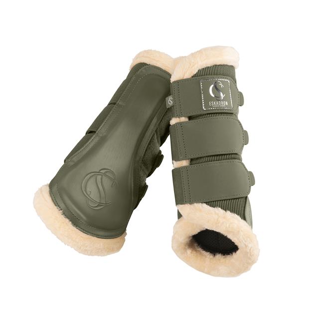 Beenbeschermers Eskadron Classic Sports Mesh Faux Fur Groen