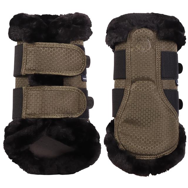 Beenbeschermers Harry's Horse Flextrainer Carbon Donkergroen
