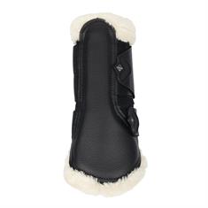 Beenbeschermers LeMieux Fleece Edge Mesh Brushing Black-beige