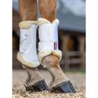 Beenbeschermers LeMieux Fleece Edge Mesh Brushing Wit-beige