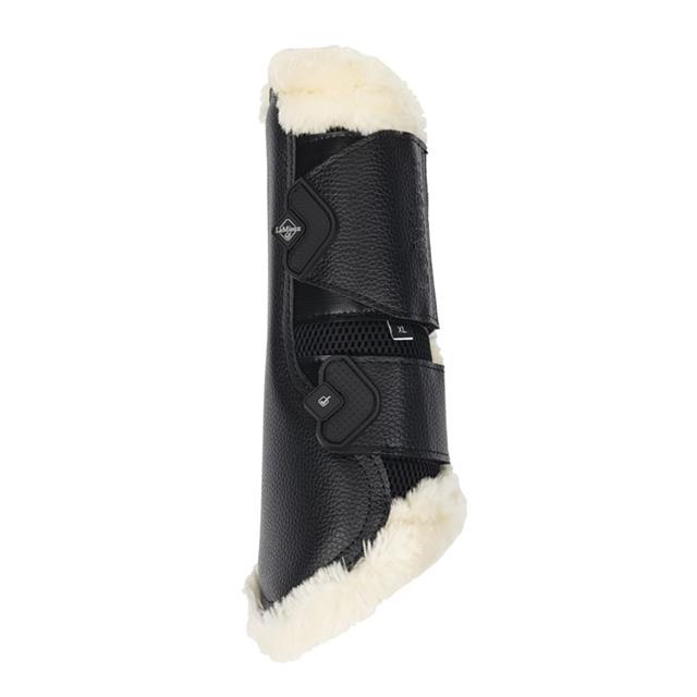 Beenbeschermers LeMieux Fleece Edge Mesh Brushing Zwart-beige