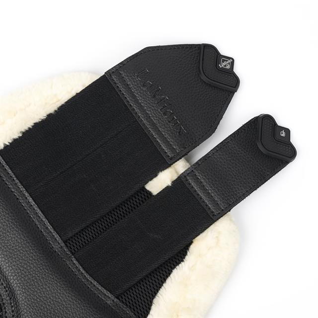Beenbeschermers LeMieux Fleece Edge Mesh Brushing Zwart-beige