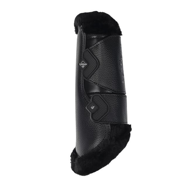 Beenbeschermers LeMieux Fleece Edge Mesh Brushing Zwart-zwart