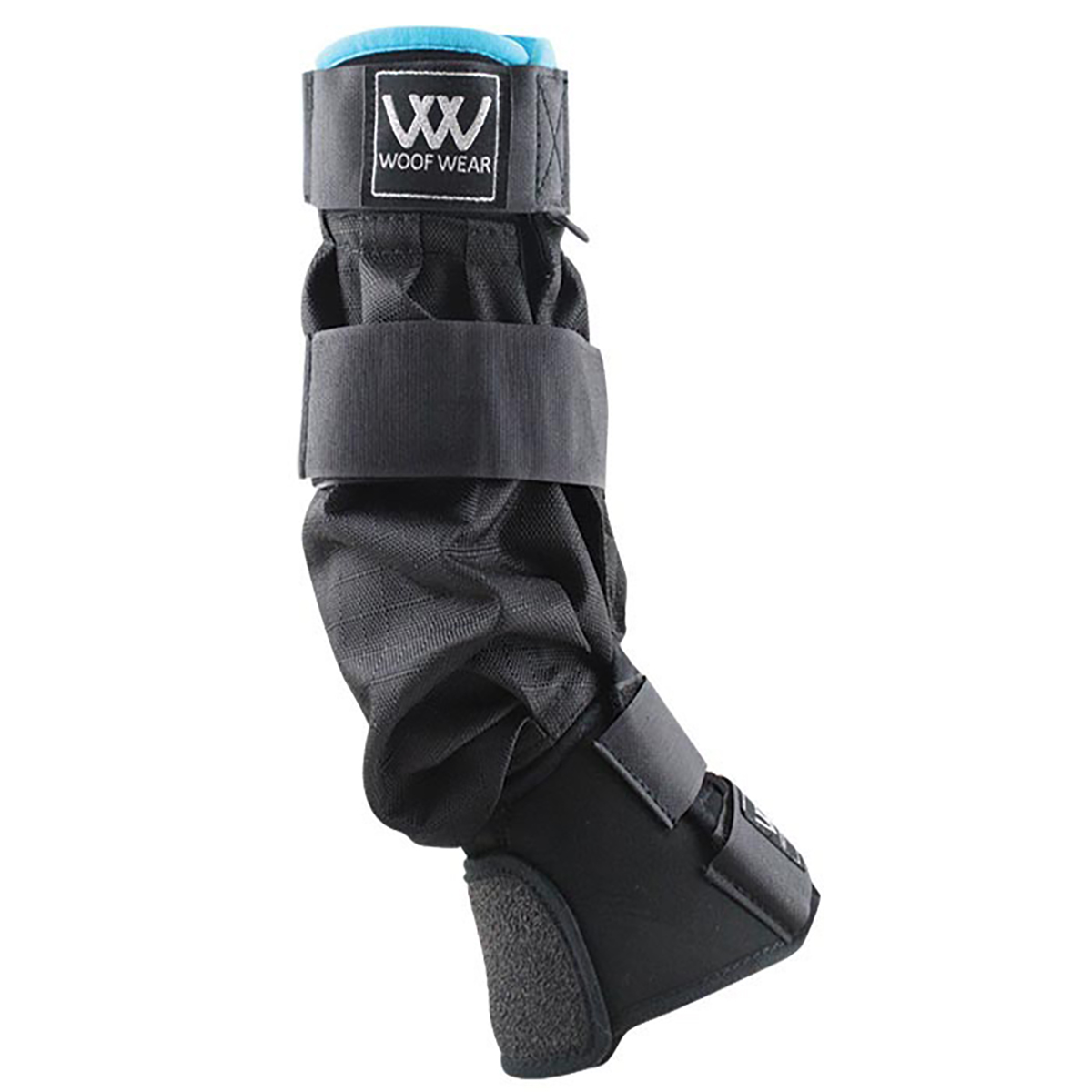 Beenbescherming Woofwear Mud Fever Zwart-turquoise, M in zwart/turquoise