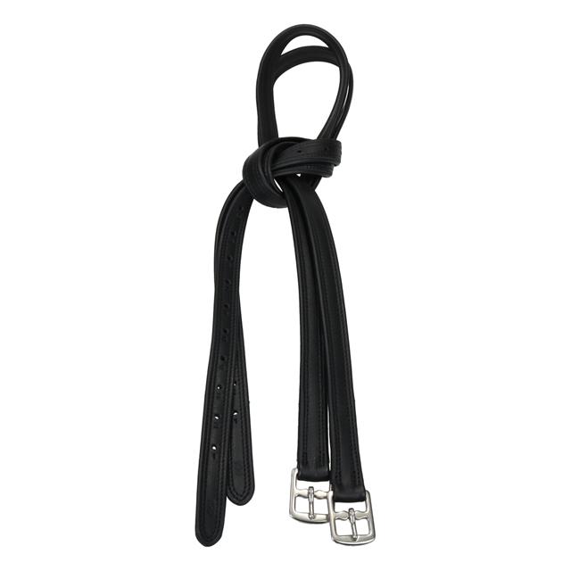 Beugelriemen HORSEGEAR HGLuxe Soft Leather Zwart