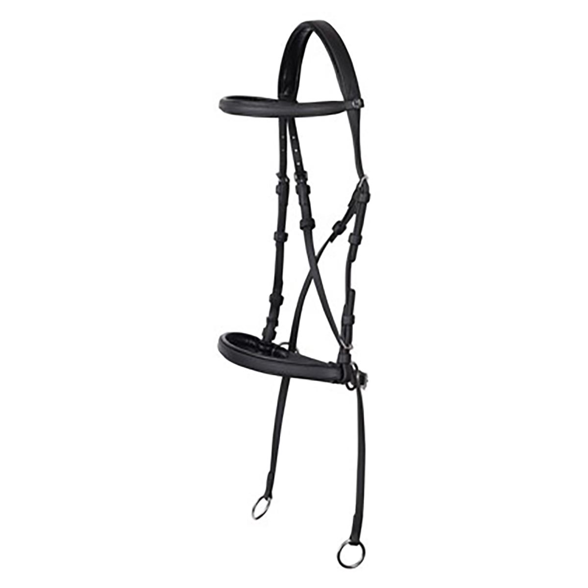 Harry's Horse Hoofdstel Bitloos Kaakgekruist Easy Care Full Zwart