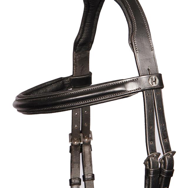 Bitloos Hoofdstel Harry's Horse Sidepull Zwart