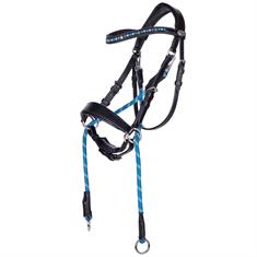 Bitloos Hoofdstel QHP Thunderbolt Black-blue