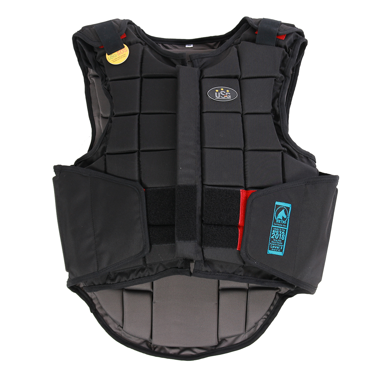 Bodyprotector Usg Flexi Adult Zwart, XL in zwart