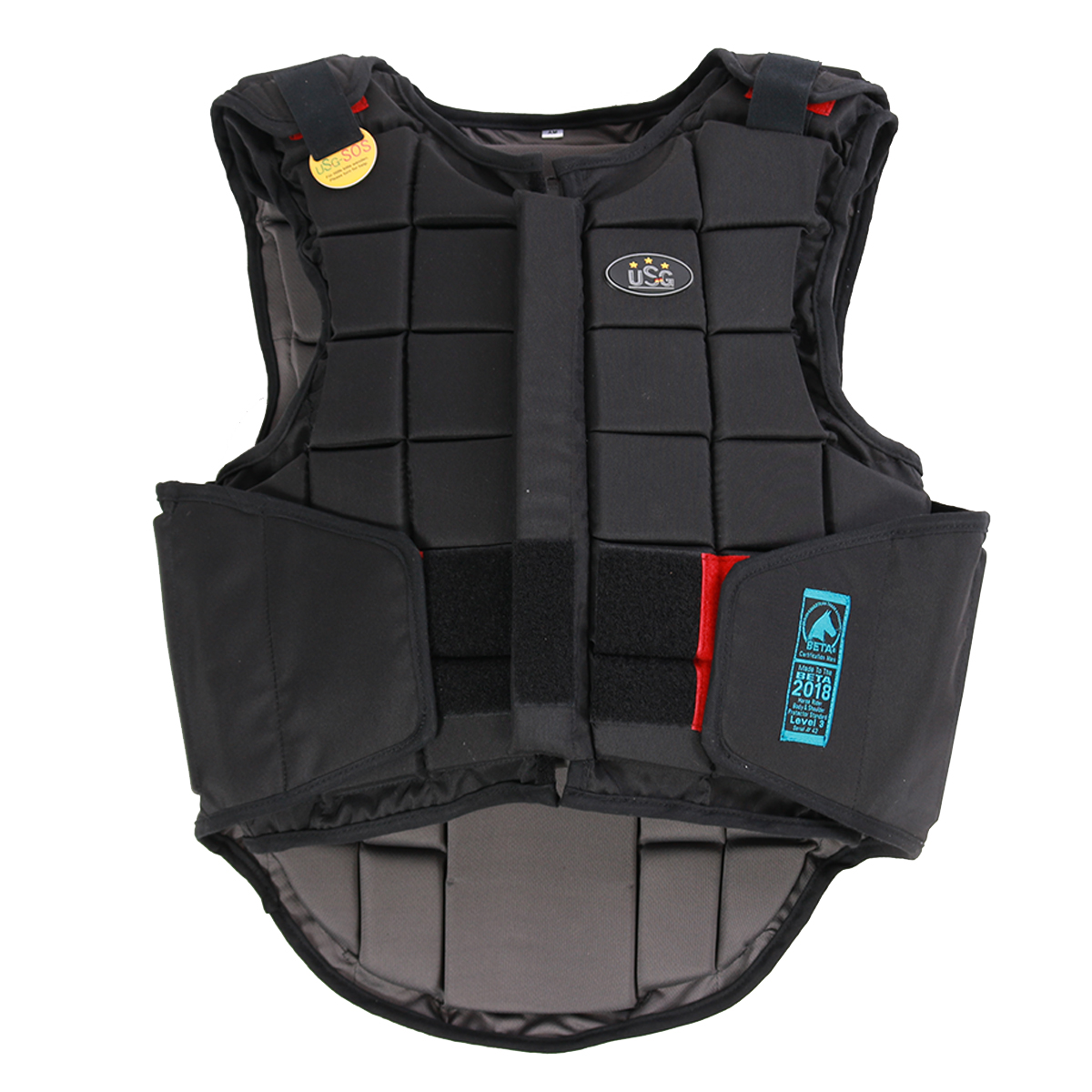 Bodyprotector Usg Flexi Adult Zwart, M in zwart