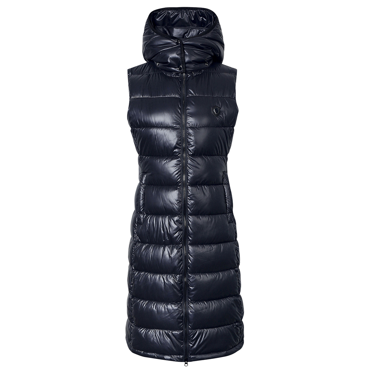 Bodywarmer Covalliero Long Donkerblauw, S in donkerblauw