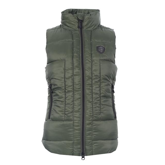Bodywarmer Covalliero Quilted Kids Donkergroen