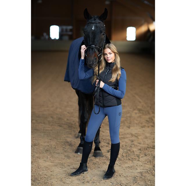 Bodywarmer Equestrian Stockholm Versatile Black Zwart