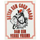 Bord Epplejeck Beter Een Goed Paard .... 