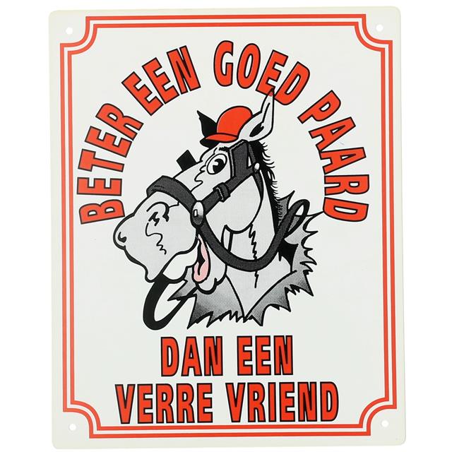 Bord Epplejeck Beter Een Goed Paard .... 