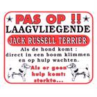 Bord Epplejeck Laagvliegende Jack Russel 