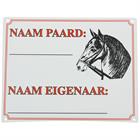 Bord Epplejeck Naam Paard/Eigenaar 