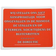 Bord Epplejeck Niet Aansprakelijk 