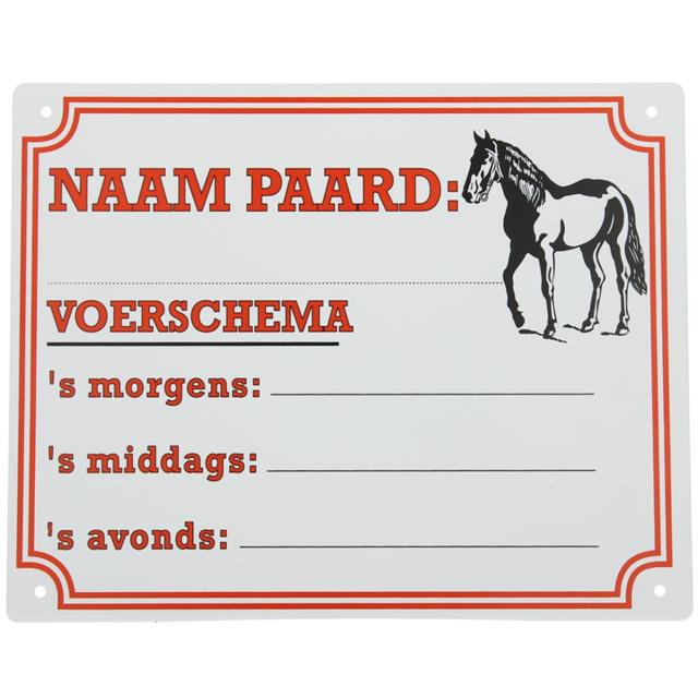 Bord Epplejeck Paard/Voerschema 