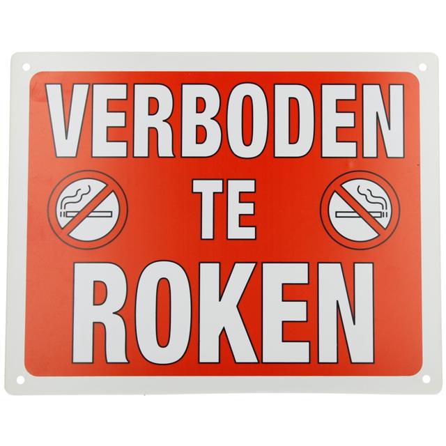 Bord Epplejeck Verboden Te Roken 