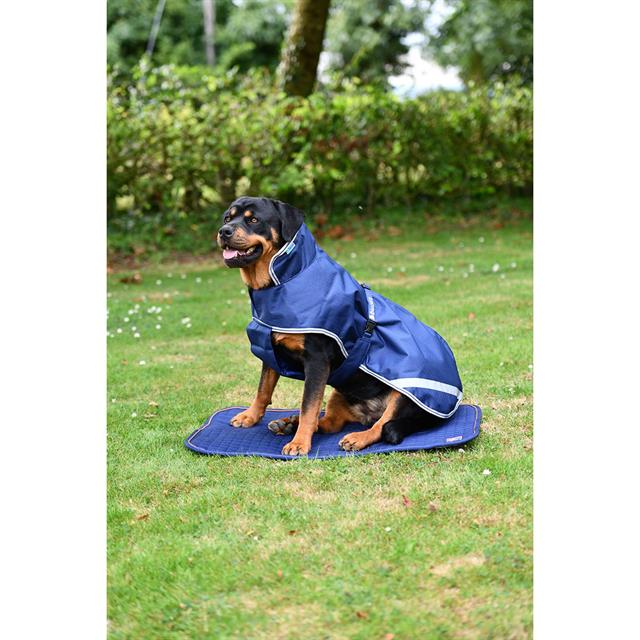 Bucas Therapy Dog Bed Donkerblauw-oranje