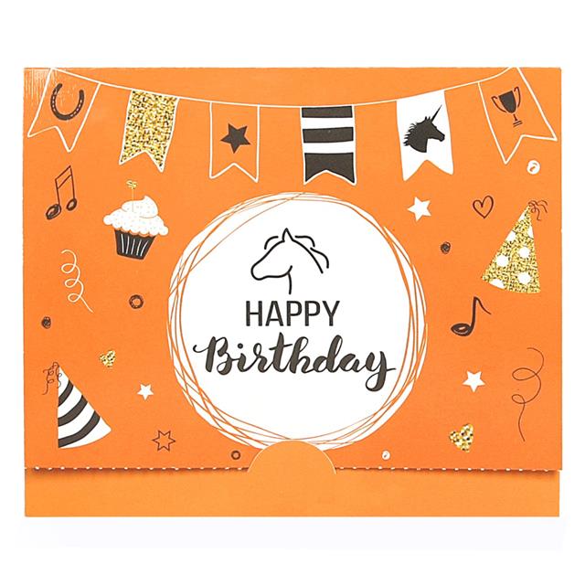 Cadeaubon Hoesje Verjaardag Oranje