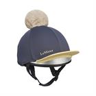 Cap Cover LeMieux Pom Donkerblauw-geel