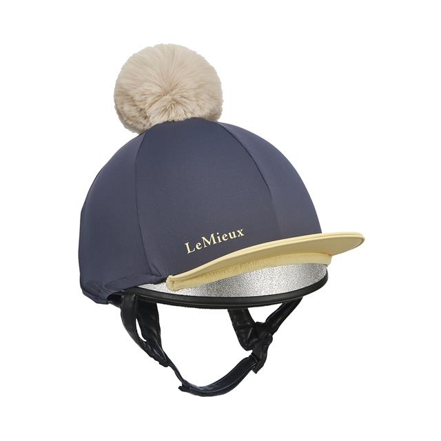 Cap Cover LeMieux Pom Donkerblauw-geel