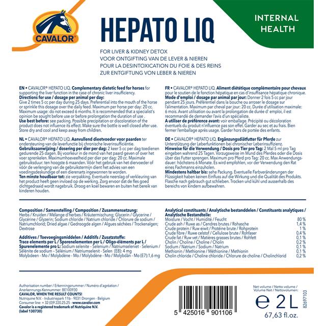Cavalor Hepato Liq 