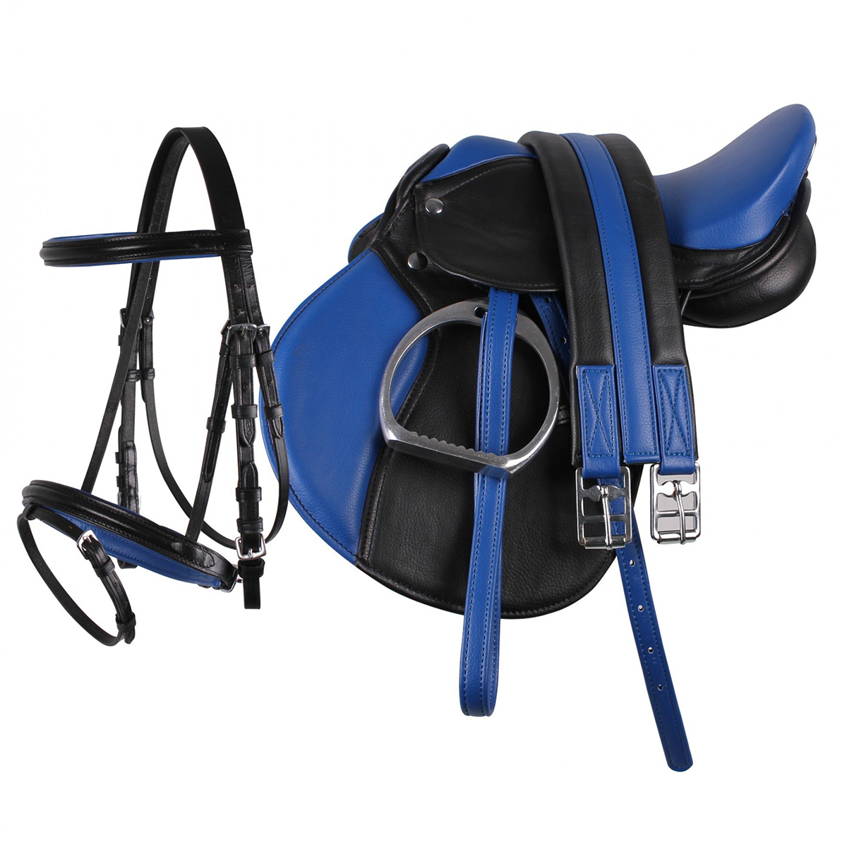 Complete Zadelset Qhp, 13 inch?in blauw