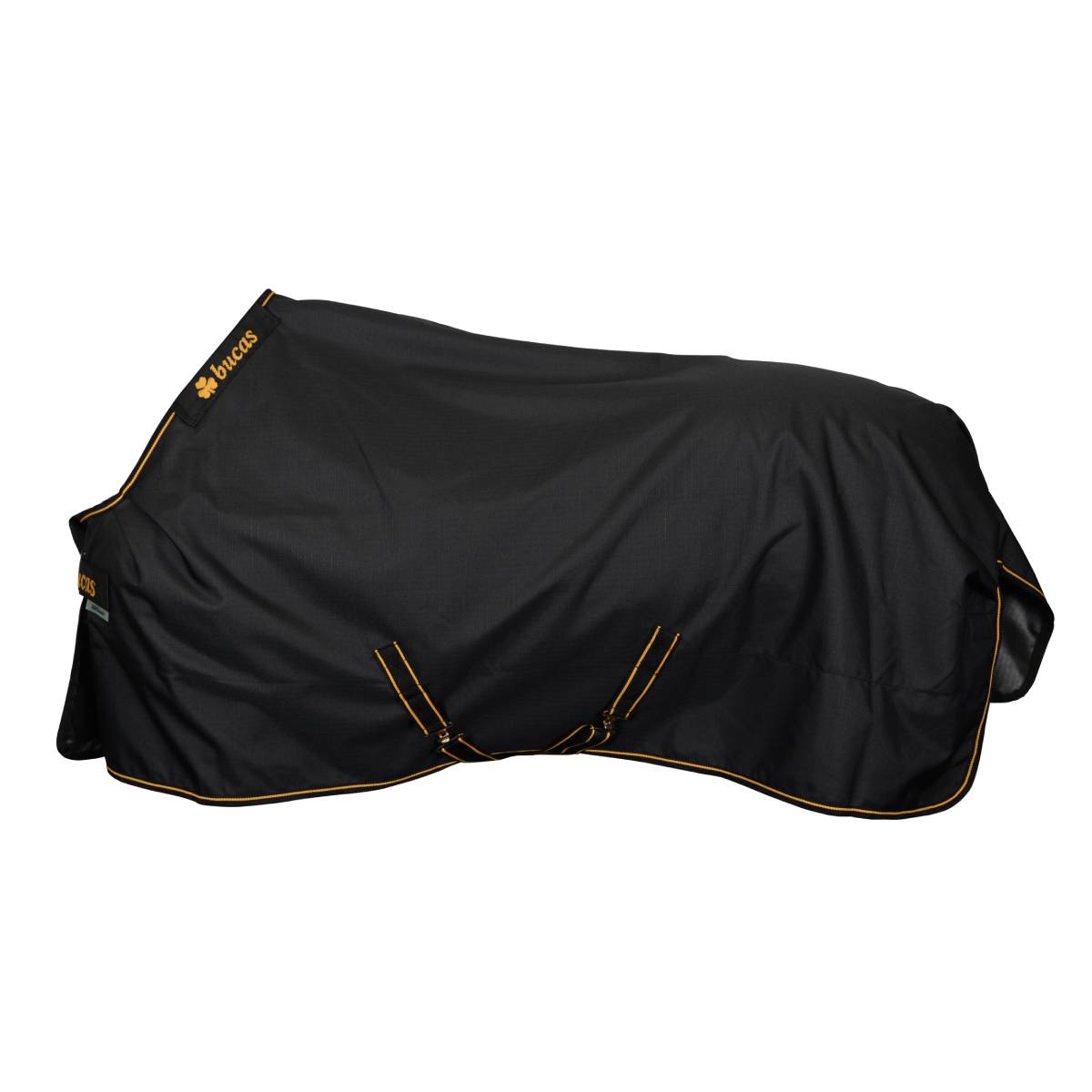 Deken Bucas Irish Turnout Full Neck 50gr, 165 cm in zwart/goud