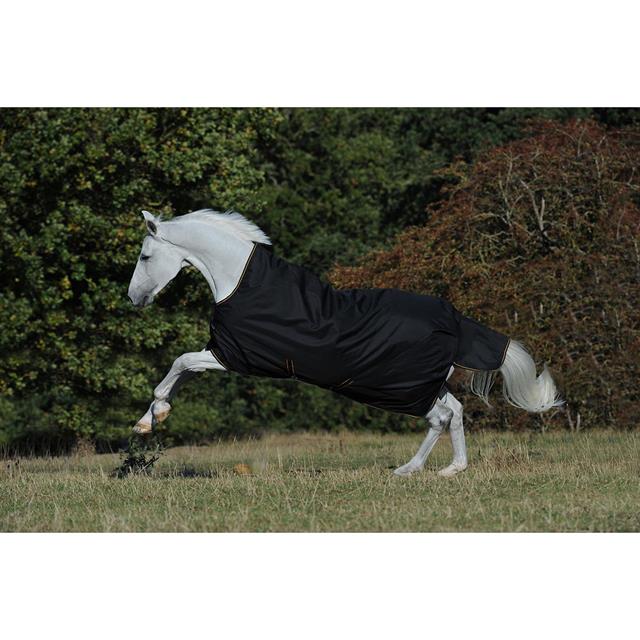Deken Bucas Irish Turnout Light High Neck 50gr Zwart-goud