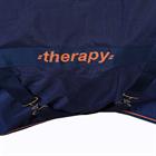 Deken Bucas Therapy Turnout 150gr Donkerblauw-oranje