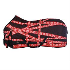 Deken Epplejeck This Side Up 200gr Zwart-rood